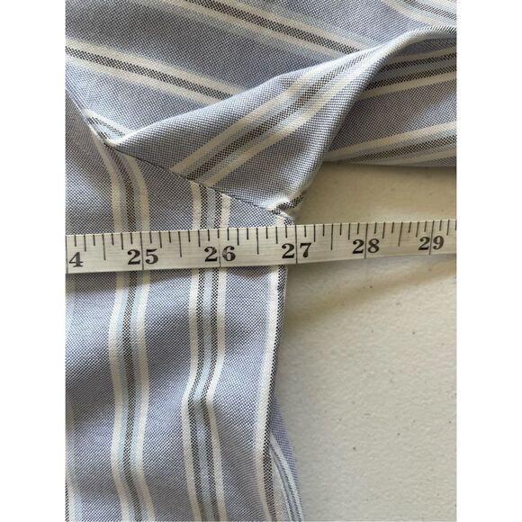 L.L.Bean Wrinkle Resistant Striped Short Sleeve‎ Button Down Shirt XL - Picture 4 of 7
